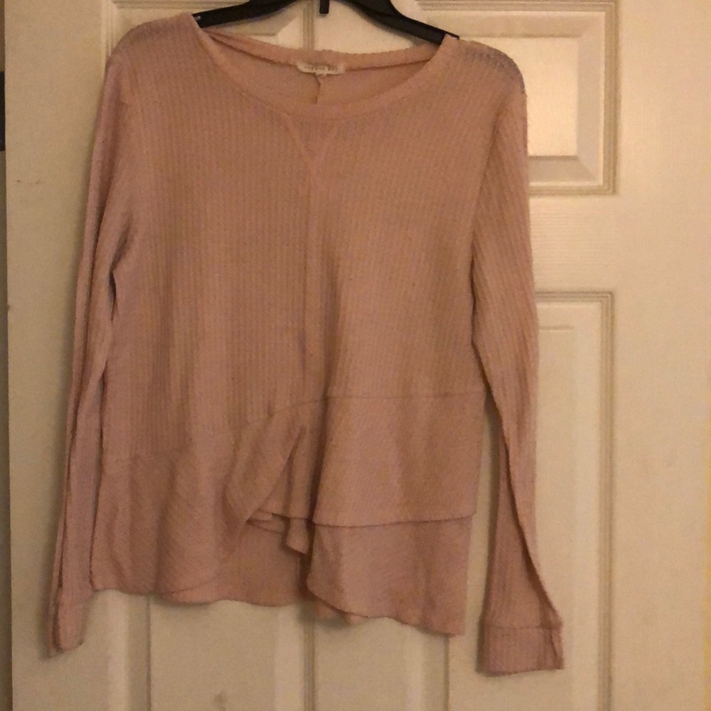 Long sleeve pink top